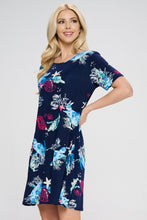 Load image into Gallery viewer, Print Missy Dress Short Sleeve- 7004BN-SRP1-W310 - Jostar Online