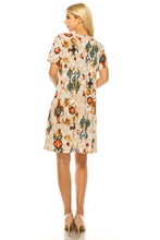 Load image into Gallery viewer, Print Missy Dress Short Sleeve-7004BN-SRP1-W317 - Jostar Online