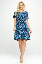 Load image into Gallery viewer, Print Missy Dress Short Sleeve-7004BN-SRP1-W323