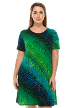 Load image into Gallery viewer, Jostar Women's Stretchy Missy Dress Short Sleeve Print, 704BN-SP-W182 - Jostar Online