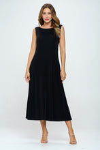 Load image into Gallery viewer, BNS Boat Neck Long Tank Dress-7078BN-TRS1 - Jostar Online