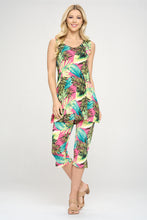 Load image into Gallery viewer, Two-Piece Sleeveless Top & Capri Pant Set-9002BN-TRP1-W311 - Jostar Online