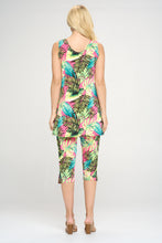 Load image into Gallery viewer, Two-Piece Sleeveless Top & Capri Pant Set-9002BN-TRP1-W311 - Jostar Online