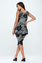Load image into Gallery viewer, Two-Piece Sleeveless Top & Capri Pant Set-9002BN-TRP1-W325