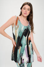 Load image into Gallery viewer, Two-Piece Sleeveless Top & Capri Pant Set-9002BN-TRP1-W379