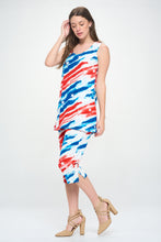 Load image into Gallery viewer, Two-Piece Sleeveless Top & Capri Pant Set-9002BN-TRP1-W384