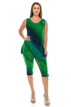 Load image into Gallery viewer, Jostar Women's Stretchy Tank Capri Pant Set Print, 902BN-TP-W182 - Jostar Online