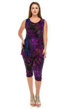 Load image into Gallery viewer, Jostar Women's Stretchy Tank Capri Pant Set Print, 902BN-TP-W207 - Jostar Online