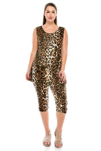 Load image into Gallery viewer, Jostar Women's Stretchy Tank Capri Pant Set Print, 902BN-TP-W757 - Jostar Online