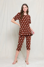 Load image into Gallery viewer, Two-Piece Short Sleeve Top & Capri Pant Set- 9003BN-SRP1-W360