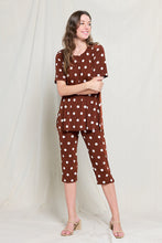 Load image into Gallery viewer, Two-Piece Short Sleeve Top & Capri Pant Set- 9003BN-SRP1-W360