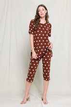 Load image into Gallery viewer, Two-Piece Short Sleeve Top & Capri Pant Set- 9003BN-SRP1-W360