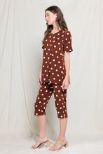 Load image into Gallery viewer, Two-Piece Short Sleeve Top & Capri Pant Set- 9003BN-SRP1-W360