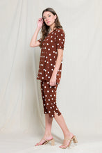 Load image into Gallery viewer, Two-Piece Short Sleeve Top & Capri Pant Set- 9003BN-SRP1-W360
