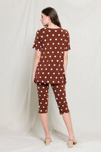 Load image into Gallery viewer, Two-Piece Short Sleeve Top & Capri Pant Set- 9003BN-SRP1-W360