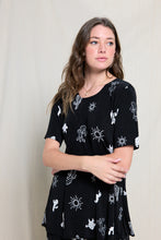 Load image into Gallery viewer, Two-Piece Short Sleeve Top & Capri Pant Set- 9003BN-SRP1-W369