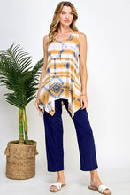 Load image into Gallery viewer, Sunset Southwest HIT Shark Bite Hem Tank- 2057HT-TRP1-W365