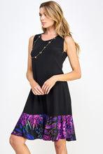 Load image into Gallery viewer, Graceful Contrast Sleeveless Round Neckline Dress-7083HT-TRP1-C-W207