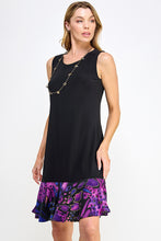 Load image into Gallery viewer, Graceful Contrast Sleeveless Round Neckline Dress-7083HT-TRP1-C-W207