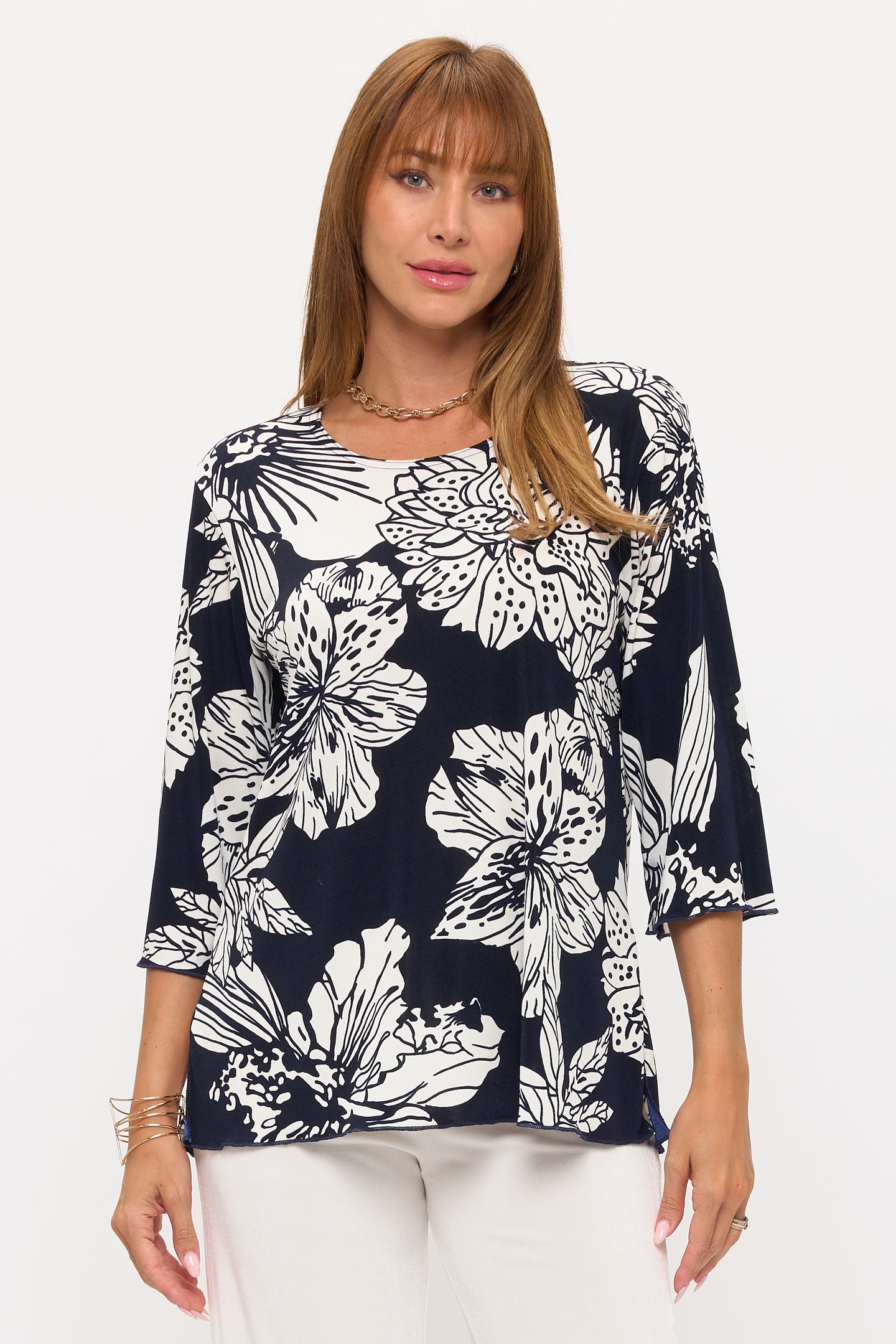 Merrow Sleeve Three Quarter Sleeve-1058BN-QRP1-W498