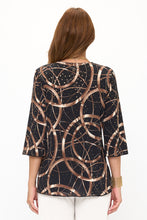 Load image into Gallery viewer, Plus Size Glitter Merrow Top Quarter Sleeve -1058GL-QXP1-G008

