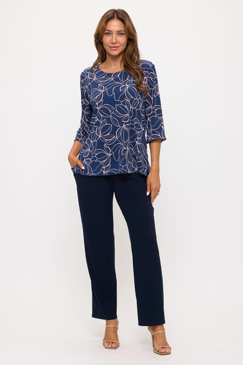 Plus Size HIT Merrow Top Quarter Sleeve -1058HT-QXP1-W464