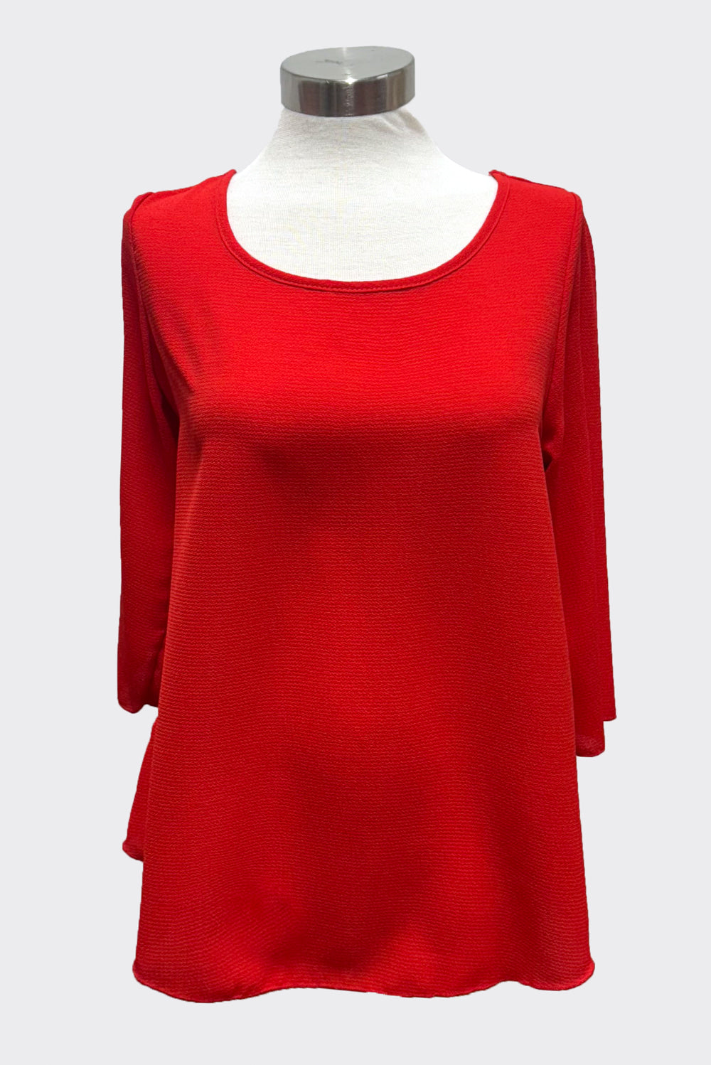 Crimson Comfort Quarter Sleeve Top