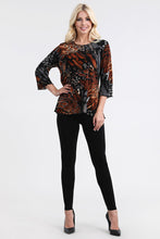 Load image into Gallery viewer, Plus Size Stretchy Merrow Top Quarter Sleeve -1058BN-QXP1-W207 - Jostar Online
