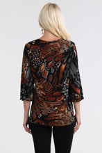 Load image into Gallery viewer, Plus Size Stretchy Merrow Top Quarter Sleeve -1058BN-QXP1-W207 - Jostar Online
