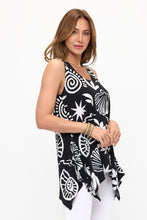 Load image into Gallery viewer, Print Shark Bite Hem Tank- 2057HT-TRP1-W484
