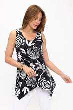 Load image into Gallery viewer, Print Shark Bite Hem Tank- 2057HT-TRP1-W484
