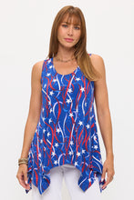 Load image into Gallery viewer, Print Shark Bite Hem Tank- 2057HT-TRP1-W487 - Jostar Online
