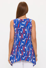 Load image into Gallery viewer, Print Shark Bite Hem Tank- 2057HT-TRP1-W487 - Jostar Online
