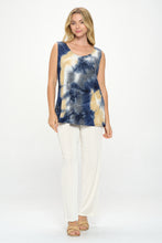 Load image into Gallery viewer, Andante Tie Dye Print Sleeveless Tank Top-2060AD-TRP1-W231
