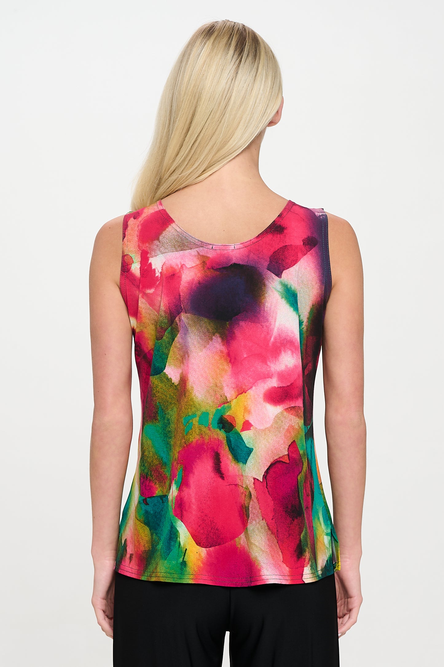 Print Sleeveless Tank Top-2060HT-TRP1-W458