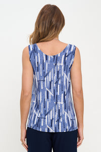 Print Sleeveless Tank Top-2060HT-TRP1-W461