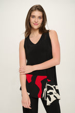 Load image into Gallery viewer, Chic Contrast V-Neck Sleeveless Tank-2062HT-TRP1-C-W445
