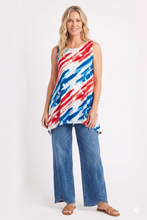 Load image into Gallery viewer, HIT Boat Neck Shark Bite Tank Tunic-2068HT-TRP1-W384
