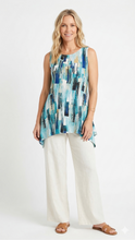 Load image into Gallery viewer, Plus Size HIT Boat Neck Shark Bite Tank Tunic-2068HT-TXP1-W524 - Jostar Online
