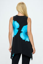 Load image into Gallery viewer, Tropical Hibiscus HIT Shark Bite Hem Tank -2057HT-TRP1-W113 - Jostar Online
