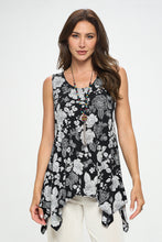 Load image into Gallery viewer, Plus Size HIT Shark Bite Hem Tank-2057HT-TXP1-W355
