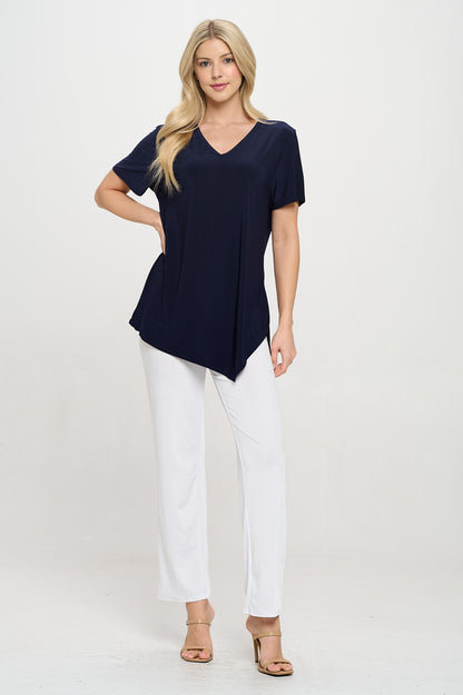 HIT Point V-Neckline Short Sleeve Top-3062HT-SRS1