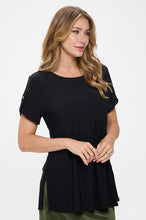 Load image into Gallery viewer, HIT Button Short Sleeve Top-3112HT-SRS1
