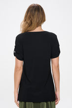 Load image into Gallery viewer, HIT Button Short Sleeve Top-3112HT-SRS1
