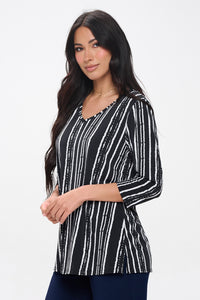 HIT V-Neck Band Top W/Vent-3114HT-QRP1-W437