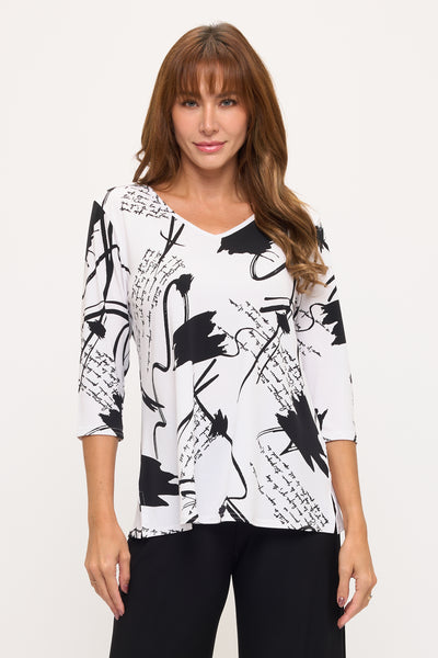 HIT V-Neck Band Top W/Vent-3114HT-QRP1-W494