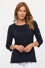 Load image into Gallery viewer, HIT Side Button Sleeve Top-3122HT-QRS1 - Jostar Online
