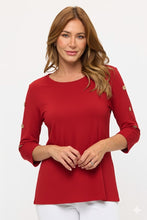 Load image into Gallery viewer, HIT Side Button Sleeve Top-3122HT-QRS1 - Jostar Online
