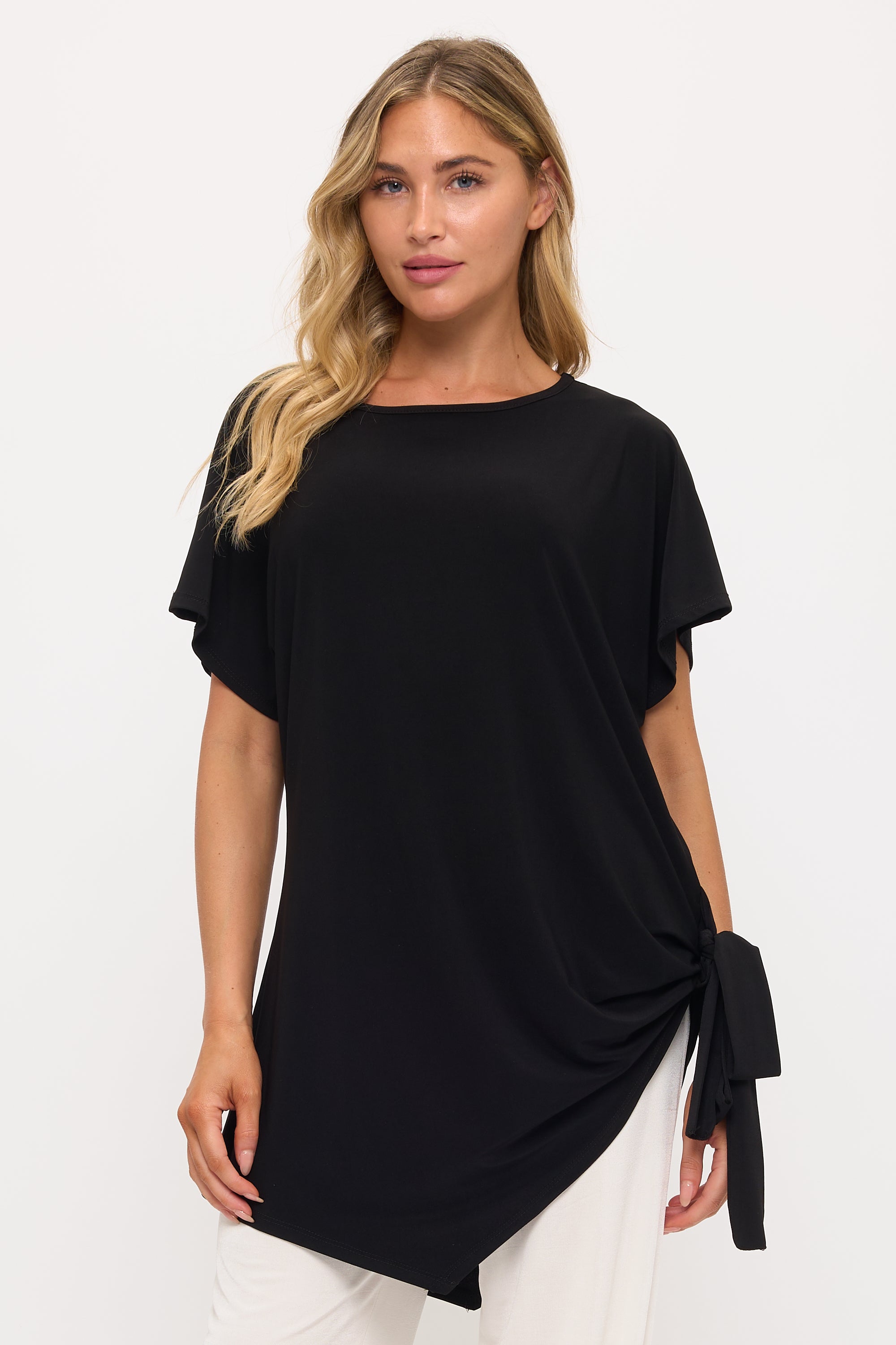 HIT Dolman Sleeve Tie Side Tunic-3124HT-SRS1