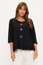 Load image into Gallery viewer, HIT Ruffle Top With Buttons-3126HT-QRS1
